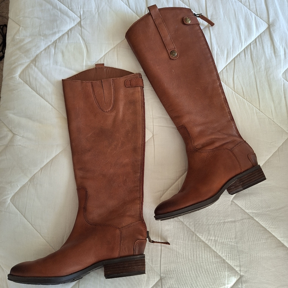 Sam Edelman Penny Whiskey Lea leather boots